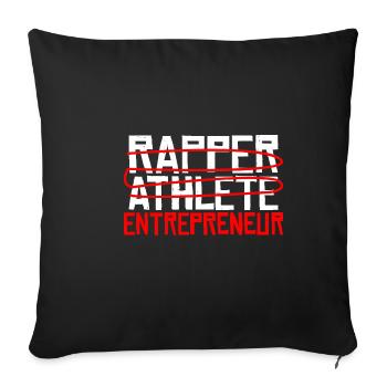 Rapper Athlete Entrepreneur 20 - Sofakissenbezug 45 x 45 cm - Schwarz - Vorne