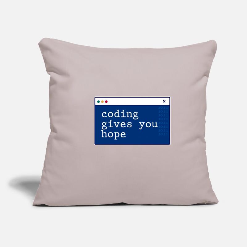 Coding Gives You Hope 2 Sofa pillowcase 17,3'' x 17,3'' (45 x 45 cm)