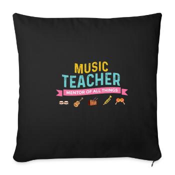 Mentor de tout ce qui concerne instrumentaliste Gift - Housse de coussin décorative 45 x 45 cm - noir - Devant