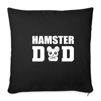 Hamster Dad Wildlife Rehabilitator Poison - Sofa pillowcase 17,3'' x 17,3'' (45 x 45 cm) - black - Front