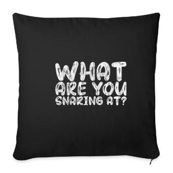 Qu’est-ce que vous prenez au piège à 3 - Housse de coussin décorative 45 x 45 cm - noir - Devant