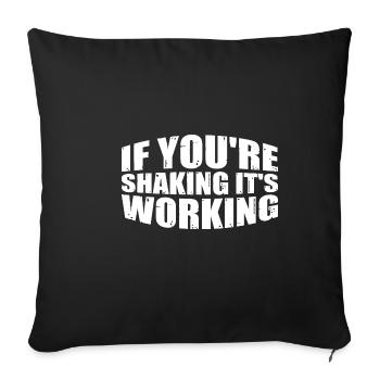 Si vous tremblez, ça marche 4 - Housse de coussin décorative 45 x 45 cm - noir - Devant