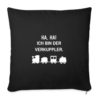 Ich bin der Verkuppler - Sofakissenbezug 45 x 45 cm - Schwarz - Vorne