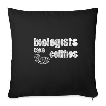 Biologists Take Cellfies 5 - Sofakissenbezug 45 x 45 cm - Schwarz - Vorne