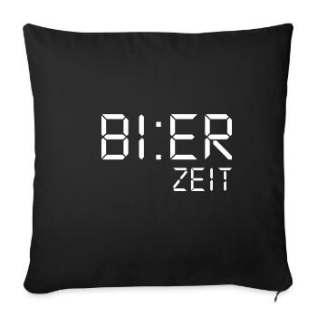 Beer Time Gift Party Celebration - Sofa pillowcase 17,3'' x 17,3'' (45 x 45 cm) - black - Front