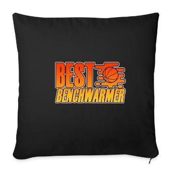 Meilleur Benchwarmer 4 - Housse de coussin décorative 45 x 45 cm - noir - Devant