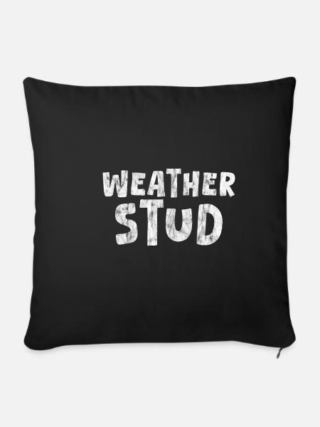 Weather Stud 3 - Sofakissenbezug 45 x 45 cm - Schwarz