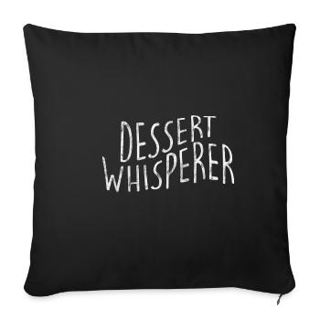 Dessert Whisperer 3 - Sofa pillowcase 17,3'' x 17,3'' (45 x 45 cm) - black - Front