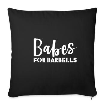 Babes For Barbells 4 - Sofakissenbezug 45 x 45 cm - Schwarz - Vorne