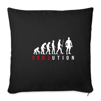 Evolution Dumbbell Dumbbell Body Building Gift - Sofa pillowcase 17,3'' x 17,3'' (45 x 45 cm) - black - Front