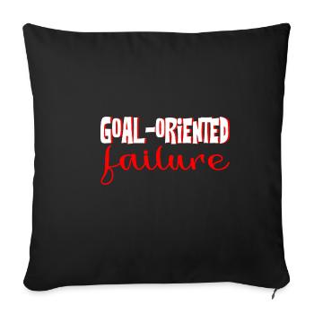 Goal Oriented Failure 4 - Sofa pillowcase 17,3'' x 17,3'' (45 x 45 cm) - black - Front