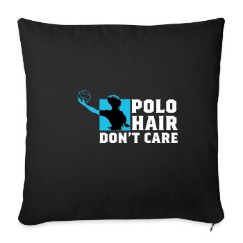 Polo Hair Float Cadeau - Housse de coussin décorative 45 x 45 cm - noir - Devant