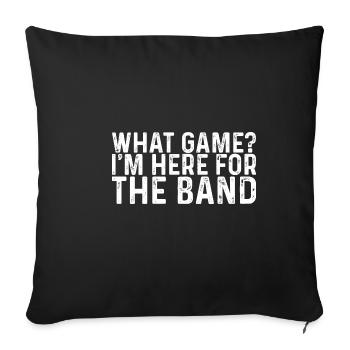 Quel jeu, je suis ici pour Le Groupe 3 - Housse de coussin décorative 45 x 45 cm - noir - Devant