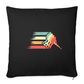 Hockey Year Professional Hockey Player Gif - Sofa pillowcase 17,3'' x 17,3'' (45 x 45 cm) - black - Front