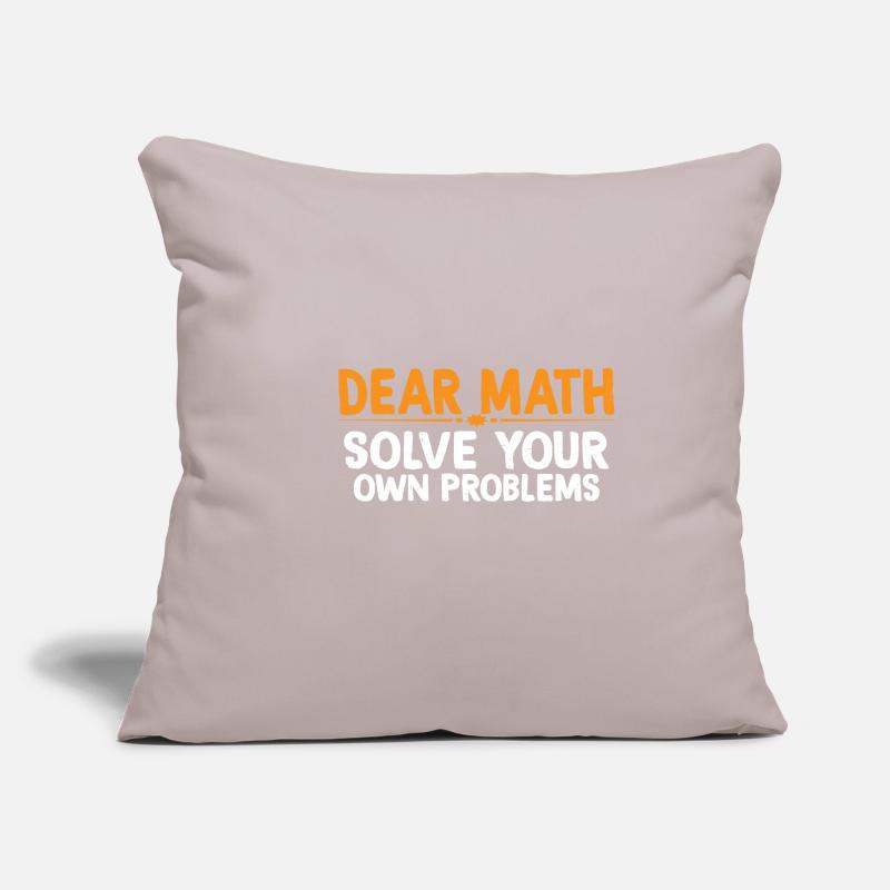 Chère Math, résolvez vos propres problèmes 4 Housse de coussin décorative 45 x 45 cm