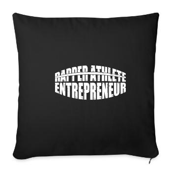 Rapper Athlete Entrepreneur 39 - Sofakissenbezug 45 x 45 cm - Schwarz - Vorne