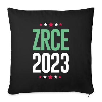 Zrce 2023 - Housse de coussin décorative 45 x 45 cm - noir - Devant