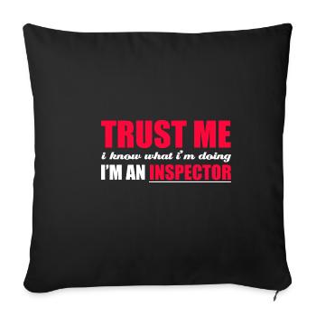 Sarcastic Trust me, I know what I'm doing, ic - Sofa pillowcase 17,3'' x 17,3'' (45 x 45 cm) - black - Front