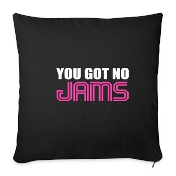Je n’ai pas de jams mélomanes poison - Housse de coussin décorative 45 x 45 cm - noir - Devant