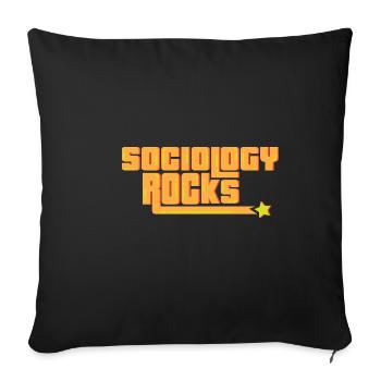 Sociologie Rock Anthropologist Gift - Housse de coussin décorative 45 x 45 cm - noir - Devant