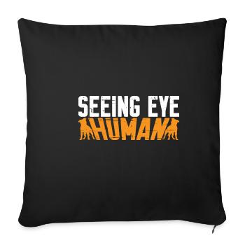 Seeing Eye Human 10 - Sofakissenbezug 45 x 45 cm - Schwarz - Vorne