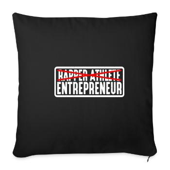 Rapper Athlete Entrepreneur 23 - Sofakissenbezug 45 x 45 cm - Schwarz - Vorne