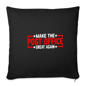 Make The Post Office Great Again 3 - Housse de coussin décorative 45 x 45 cm - noir - Devant