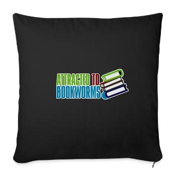 Attiré par les rats de bibliothèque 2 - Housse de coussin décorative 45 x 45 cm - noir - Devant