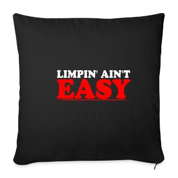 Limpin' Ain't Easy 15 - Sofa pillowcase 17,3'' x 17,3'' (45 x 45 cm) - black - Front