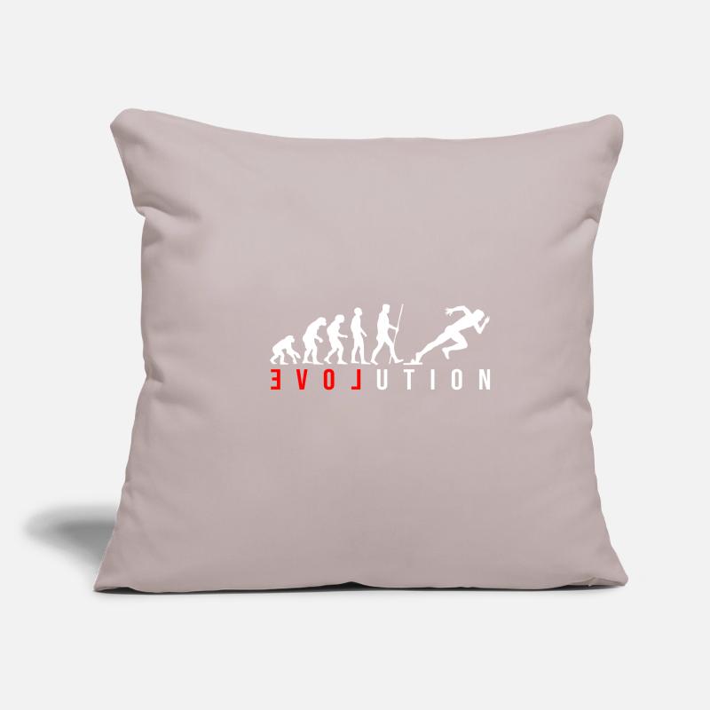 Sprinter Sprint Runner LOVE in red with Evolution Sofa pillowcase 17,3'' x 17,3'' (45 x 45 cm)