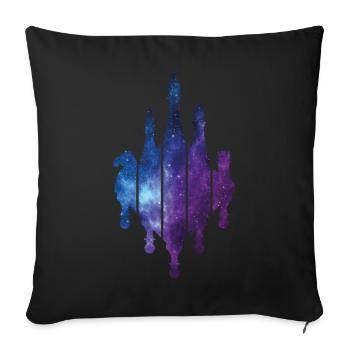 CHESS GAME CHESS - Sofa pillowcase 17,3'' x 17,3'' (45 x 45 cm) - black - Front