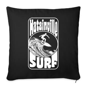 Hatainville - Sofa pillowcase 17,3'' x 17,3'' (45 x 45 cm) - black - Front