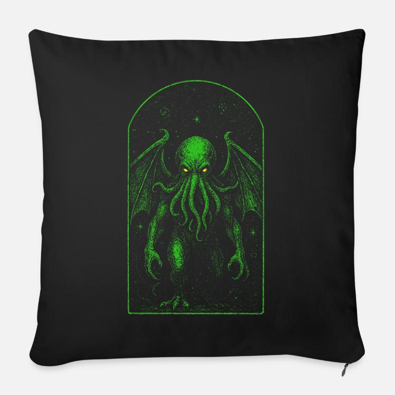 Cthulhu und der unendliche Kosmos - Sofakissenbezug 45 x 45 cm - Schwarz