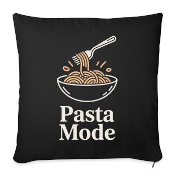 Pasta Fashion - Sofa pillowcase 17,3'' x 17,3'' (45 x 45 cm) - black - Front