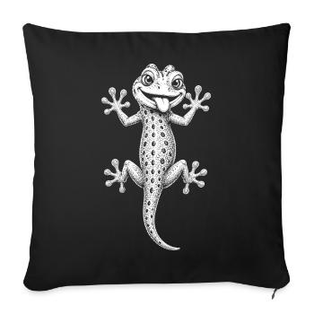 Gecko - Sofakissenbezug 45 x 45 cm - Schwarz - Vorne