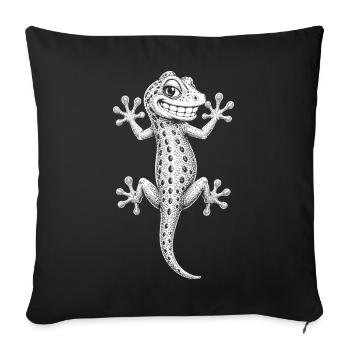 Gecko - Sofakissenbezug 45 x 45 cm - Schwarz - Vorne