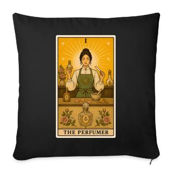 Parfumeur | Fragrances Essences Tarot - Housse de coussin décorative 45 x 45 cm - noir - Devant