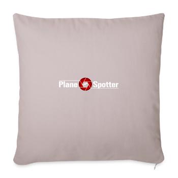 Plane Spotter with Camera Shutter - Sofa pillowcase 17,3'' x 17,3'' (45 x 45 cm) - light taupe - Front