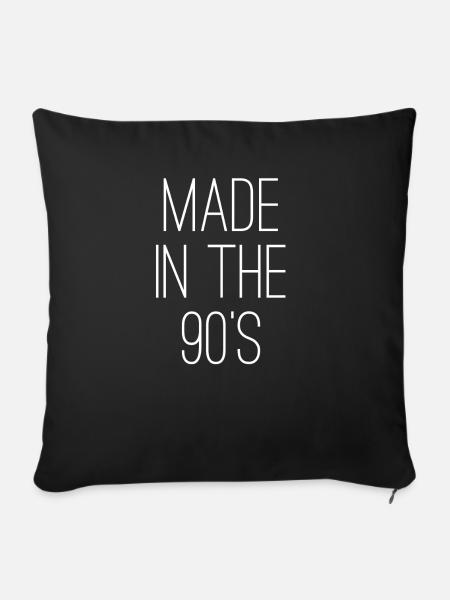 Made in the 90s - Sofakissenbezug 45 x 45 cm - Schwarz