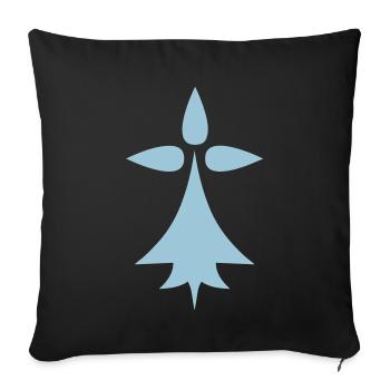 Breizh Hermine - Housse de coussin décorative 45 x 45 cm - noir - Devant