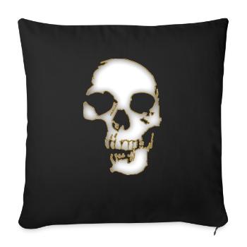 Skull - Sofakissenbezug 45 x 45 cm - Schwarz - Vorne