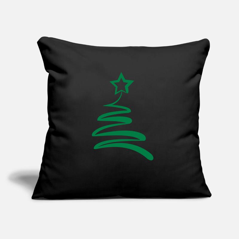 Sapin de Noël Housse de coussin décorative 45 x 45 cm