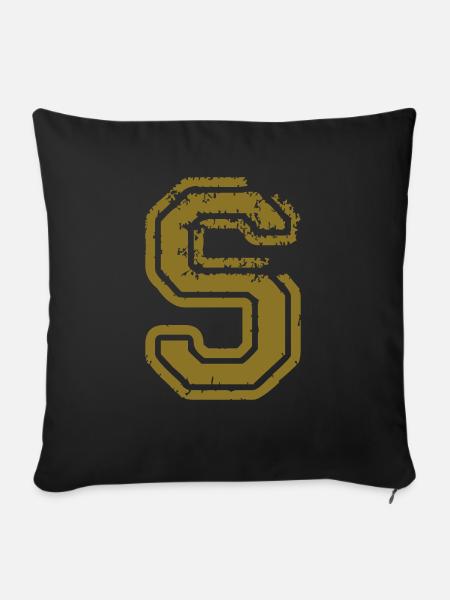 S - Sofakissenbezug 45 x 45 cm - Schwarz