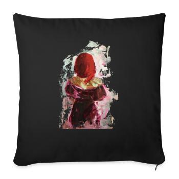 I see red again oil painting oil paints painting design - Sofa pillowcase 17,3'' x 17,3'' (45 x 45 cm) - black - Front