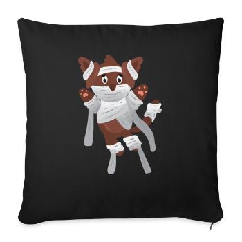 Mummy Dog - Sofa pillowcase 17,3'' x 17,3'' (45 x 45 cm) - black - Front