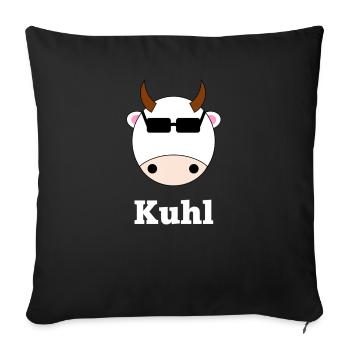 Kuhl - Sofakissenbezug 45 x 45 cm - Schwarz - Vorne
