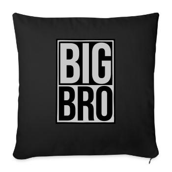 Shield Big Bro Logo - Housse de coussin décorative 45 x 45 cm - noir - Devant
