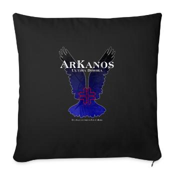 ArKanos Last Abode - Sofa pillowcase 17,3'' x 17,3'' (45 x 45 cm) - black - Front