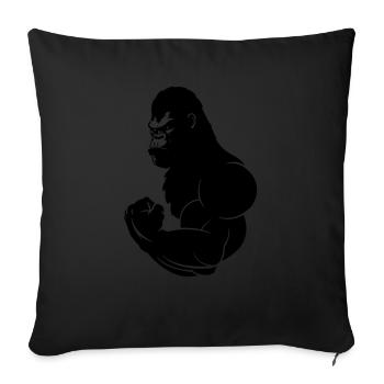 gorilla - Sofa pillowcase 17,3'' x 17,3'' (45 x 45 cm) - black - Front
