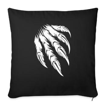 claw - Sofa pillowcase 17,3'' x 17,3'' (45 x 45 cm) - black - Front